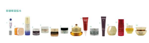 Hong Kong Consumer Council tested the efficacy of 15 eye creams on the market. (Credit to Hong Kong Consumer Council)