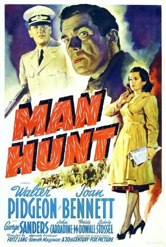 Theatrical poster for "Man Hunt." (Twentieth Century-Fox Film Corporation)