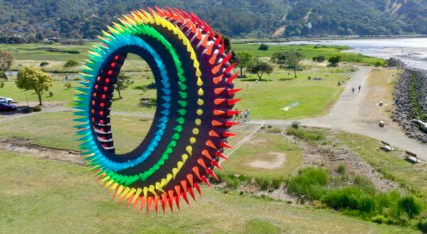 A circular kite. (Courtesy of Mike Miller)