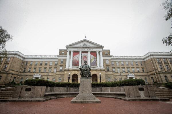 Bascom Hall on the University of Wisconsin campus in Madison, Wis., on Oct. 12, 2013. (Mike McGinnis/Getty Images)
