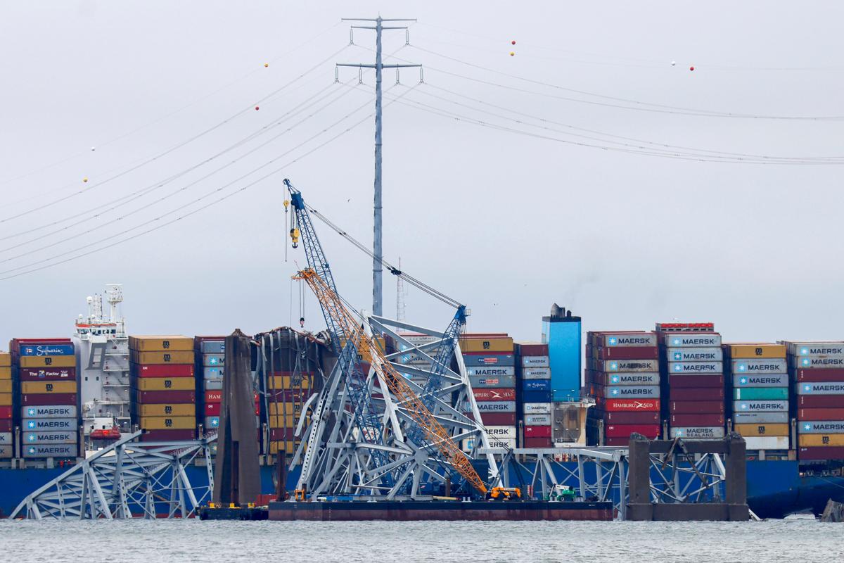 2nd Channel Opened Allowing Some Vessels to Bypass Wreckage at the Baltimore Bridge Collapse Site