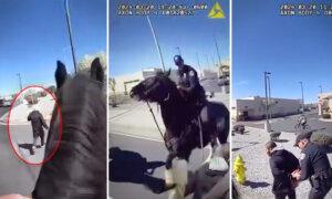 VIDEO: New Mexico Police on Horseback Chase Shoplifting Suspect Through Streets, Make Arrest