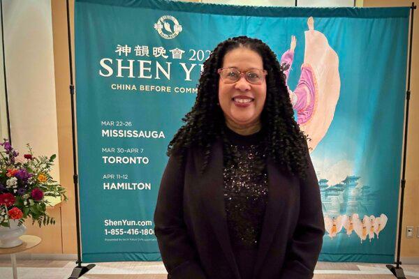 Provincial Parliament Member Andrea Hazell enjoyed Shen Yun's evening performance at the Four Seasons Centre for the Performing Arts in Toronto, on April 4, 2024. (NTD)
