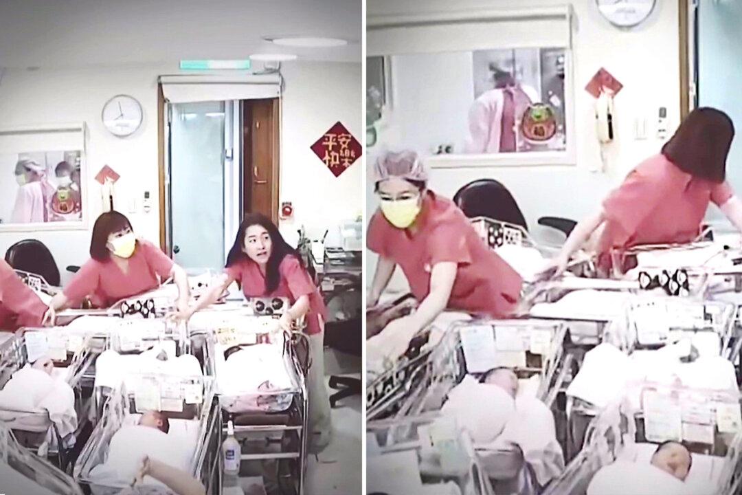 VIDEO: Maternity Nurses Scramble to Protect Newborns During Taiwan Quake—Heroically Stay in Hospital