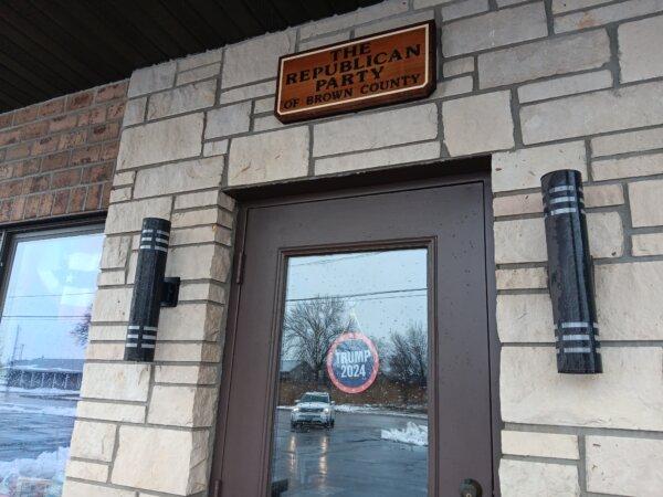 A view of the local Republican Party headquarters in Brown County, Wis., on April 4, 2024. (Nathan Worcester/The Epoch Times).