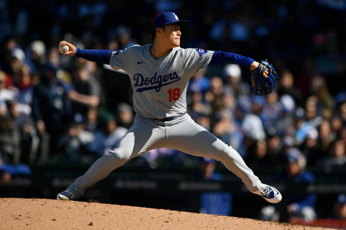 Yamamoto Gets First Major League Victory in Dodgers’ 4–1 Win Over Cubs