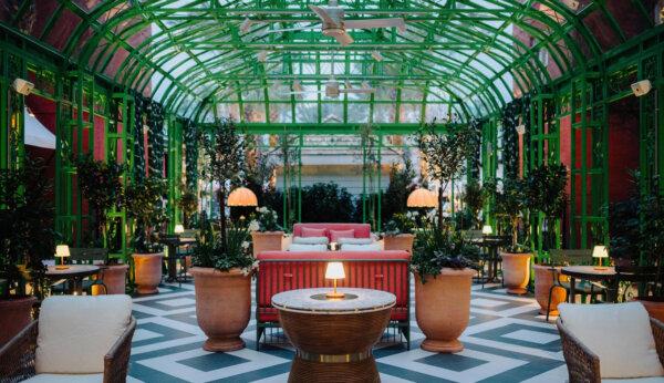 The courtyard of the Hotel Bardo includes an expansive seating area for guests to relax in. The hotel, which opened in February 2024, is the latest example of luxury accommodations in Savannah, Georgia. (Left Lane/Hotel Bardo/TNS)