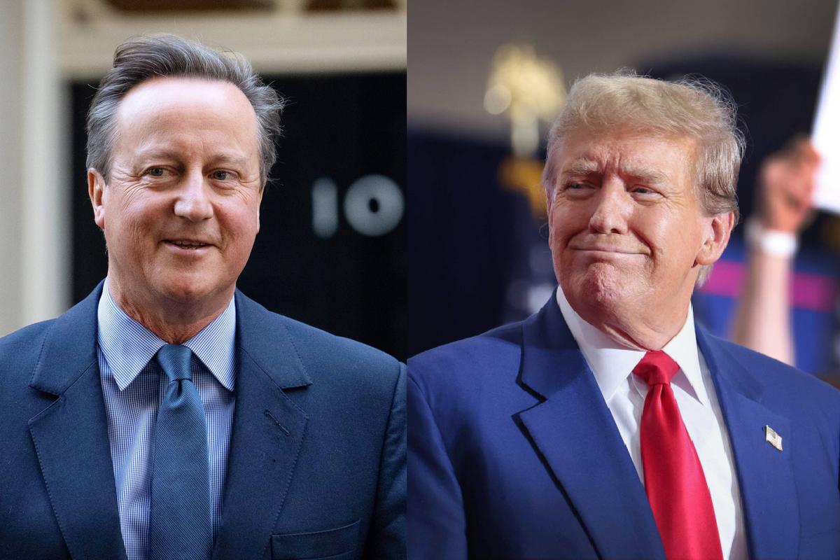 UK Foreign Secretary David Cameron Meets Trump at Mar-a-Lago