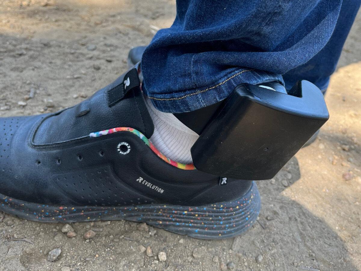 Some illegal immigrants who were let off the bus wore GPS monitoring devices on their ankles as part of a program called Alternatives to Detention. Whether the devices remain on is another story altogether. (Simon Hankinson/The Heritage Foundation)