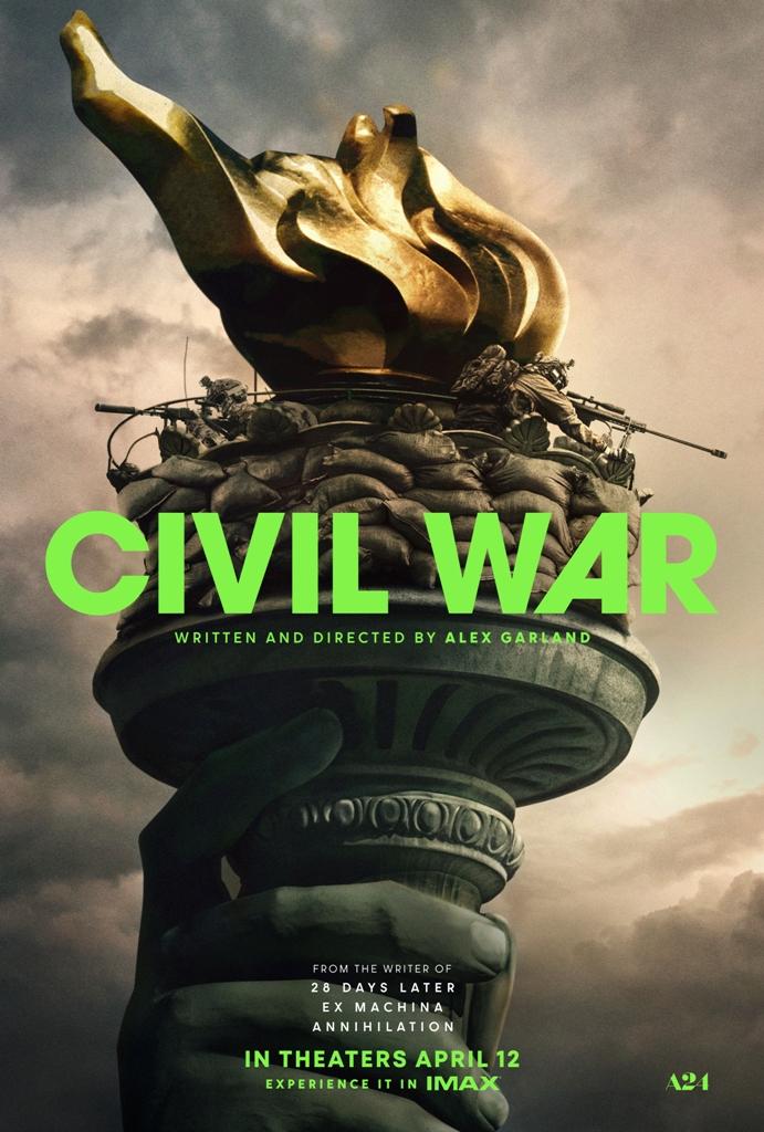 Theatrical poster for "Civil War." (Courtesy of A24)