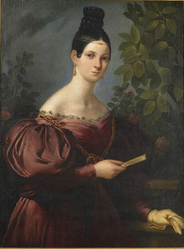 Maria Malibran depicted in a circa 1834 portrait by an unknown painter. (Public Domain)