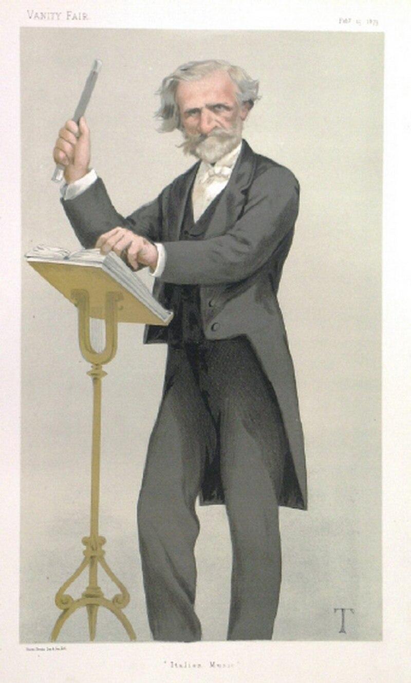 Giuseppe Verdi in Vanity Fair, 1879. (Public Domain)