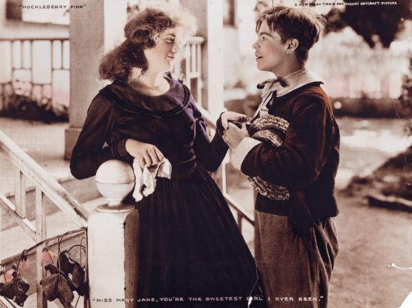 Lobby card for the American film "Huckleberry Finn" (1920). (Public Domain)