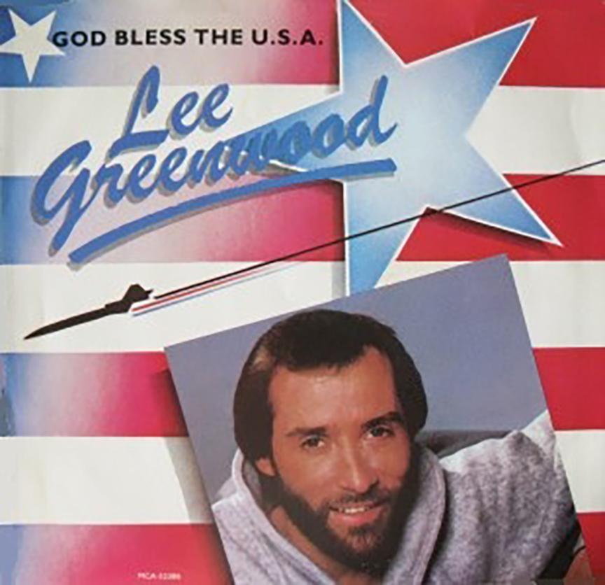 Lee Greenwood's 1984 single "God Bless the U.S.A." (Public Domain)
