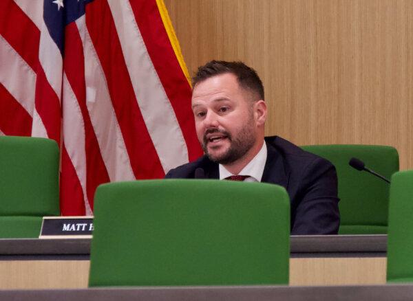 Assemblyman Matt Haney, chair of the Select Committee on Downtown Recovery, speaks at the first meeting of the group at the state Capitol in Sacramento, Calif., on April 8, 2024. (Travis Gillmore/The Epoch Times)