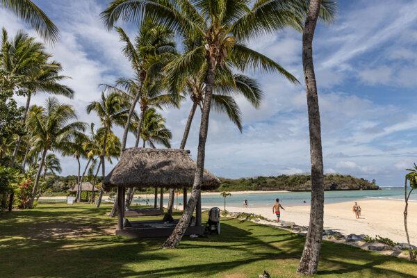 Natadola Bay’s public beach, beside the Intercontinental Fiji Golf Resort & Spa, is one of Viti Levu’s best. (Steve Haggerty/TNS)