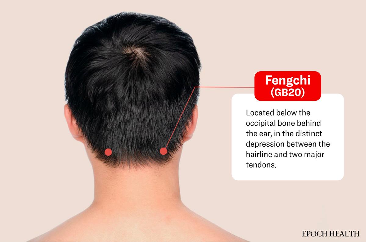 The Fenchi point. (The Epoch Times)
