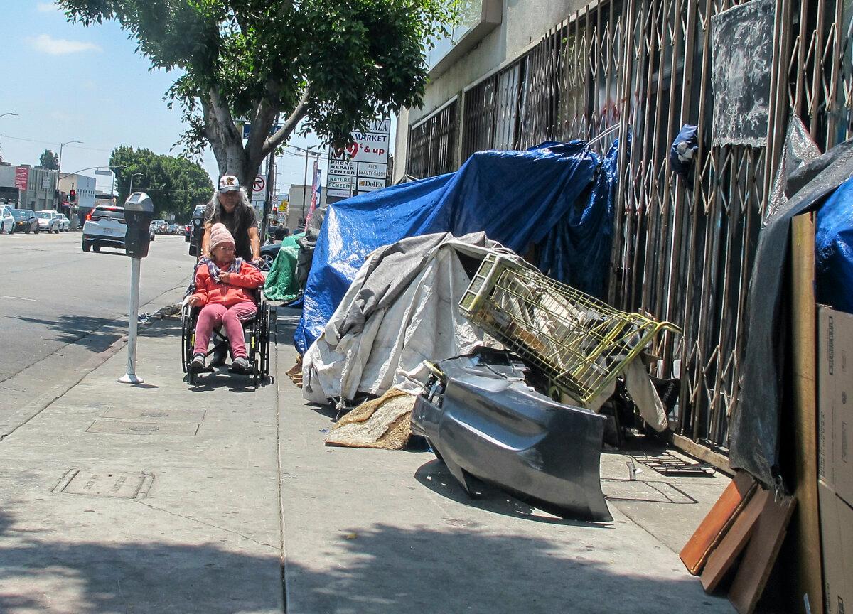 A homeless encampment in Los Angeles. (Courtesy of Keith Johnson)