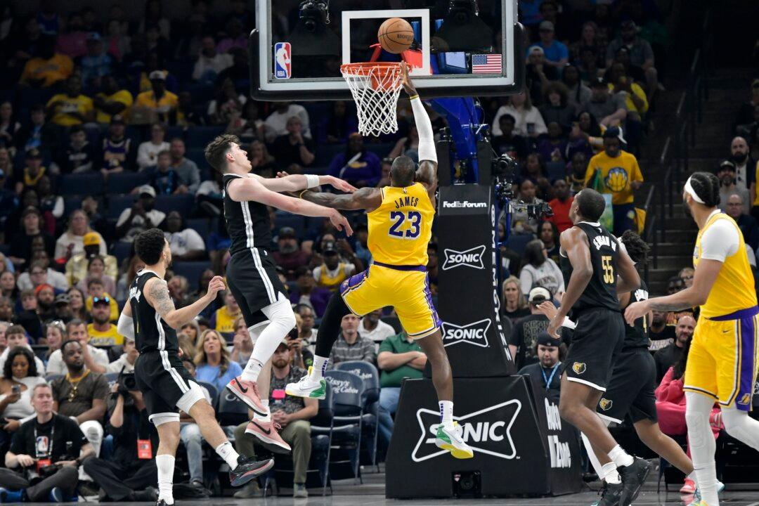 LeBron James Scores 37, Anthony Davis Finishes With 36 as the Lakers Beat Grizzlies 123–120