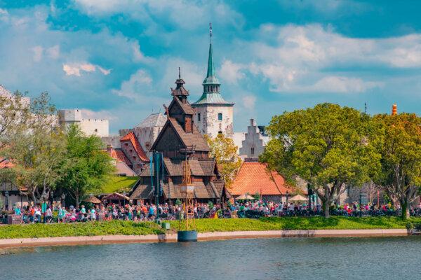 The Norwegian Pavilion at Disney World in Orlando, Fla., features a traditionally built church. (Courtesy of Viavaltours/Dreamstime)