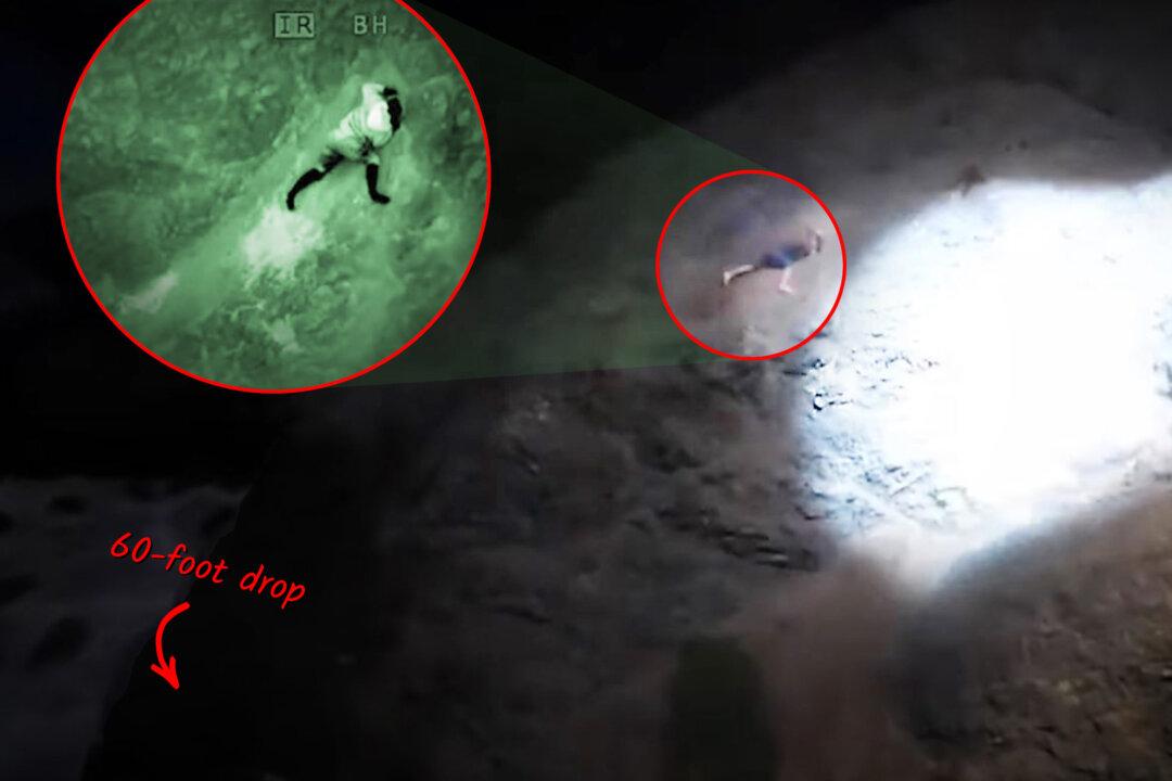 VIDEO: ‘Risk-Taker’ Clings to 60-foot Cliff as Deputy Conducts Daring Night Rescue on Helicopter