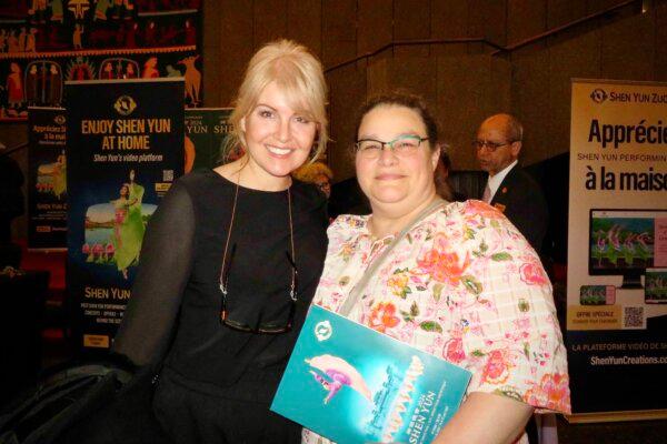 Kelly McGuire and Marielena DiBartolo enjoyed Shen Yun Performing Arts at the National Arts Centre on April 14, 2024. (Donna Liang/The Epoch Times)