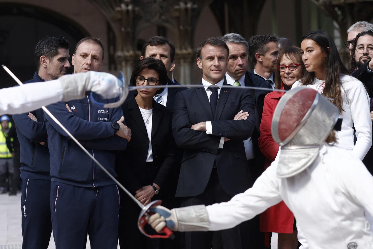 Macron Says Olympic Opening Ceremony on Seine Could Be Moved to Stadium for Security Reasons