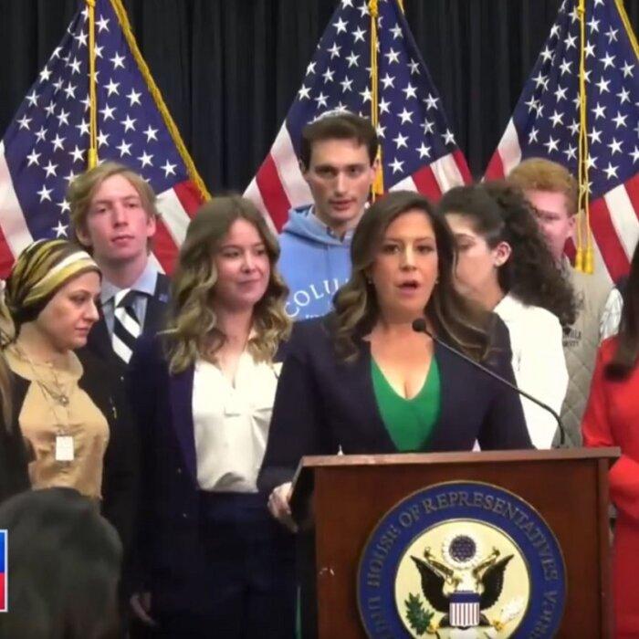 House GOP Hold Press Conference With Students From Columbia University