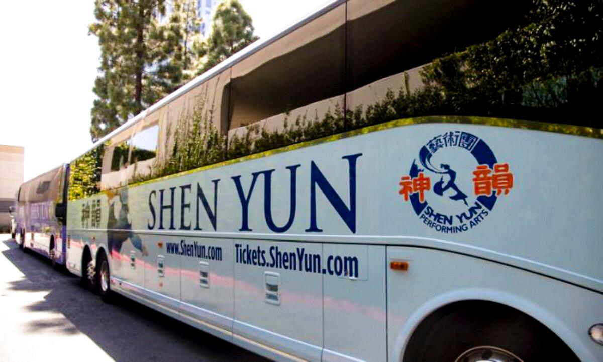 Shen Yun's tour buses have long been targeted for sabotage. Threats have recently escalated against the performing arts company that portrays "China before communism." (The Epoch Times)