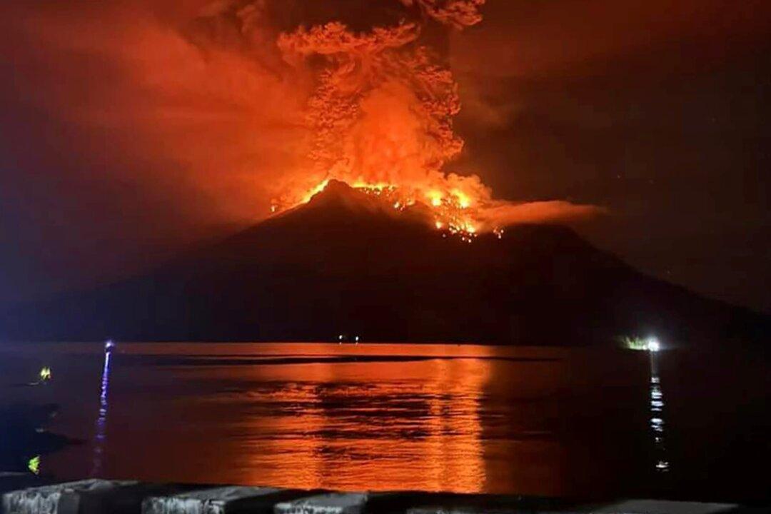 Tsunami Alert After Volcano in Indonesia Has Several Big Eruptions and Thousands Are Told to Leave