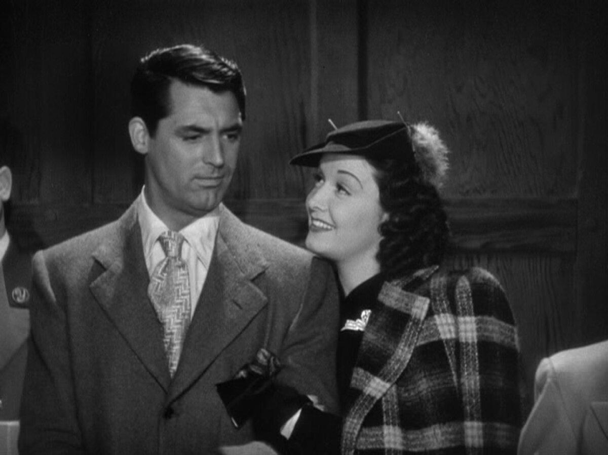 Nick Arden (Cary Grant) and Bianca Bates (Gail Patrick), in "My Favorite Wife." (RKO Radio Pictures)