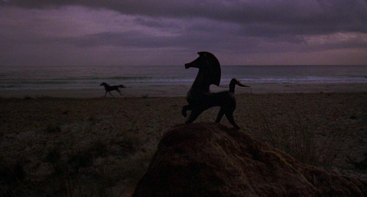 A scene with a Greek sculpture in "The Black Stallion." (United Artists)