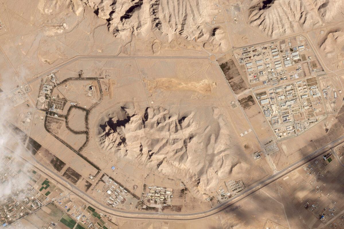 Iran's nuclear site in Isfahan, Iran, on April 4, 2024. (Planet Labs PBC via AP)