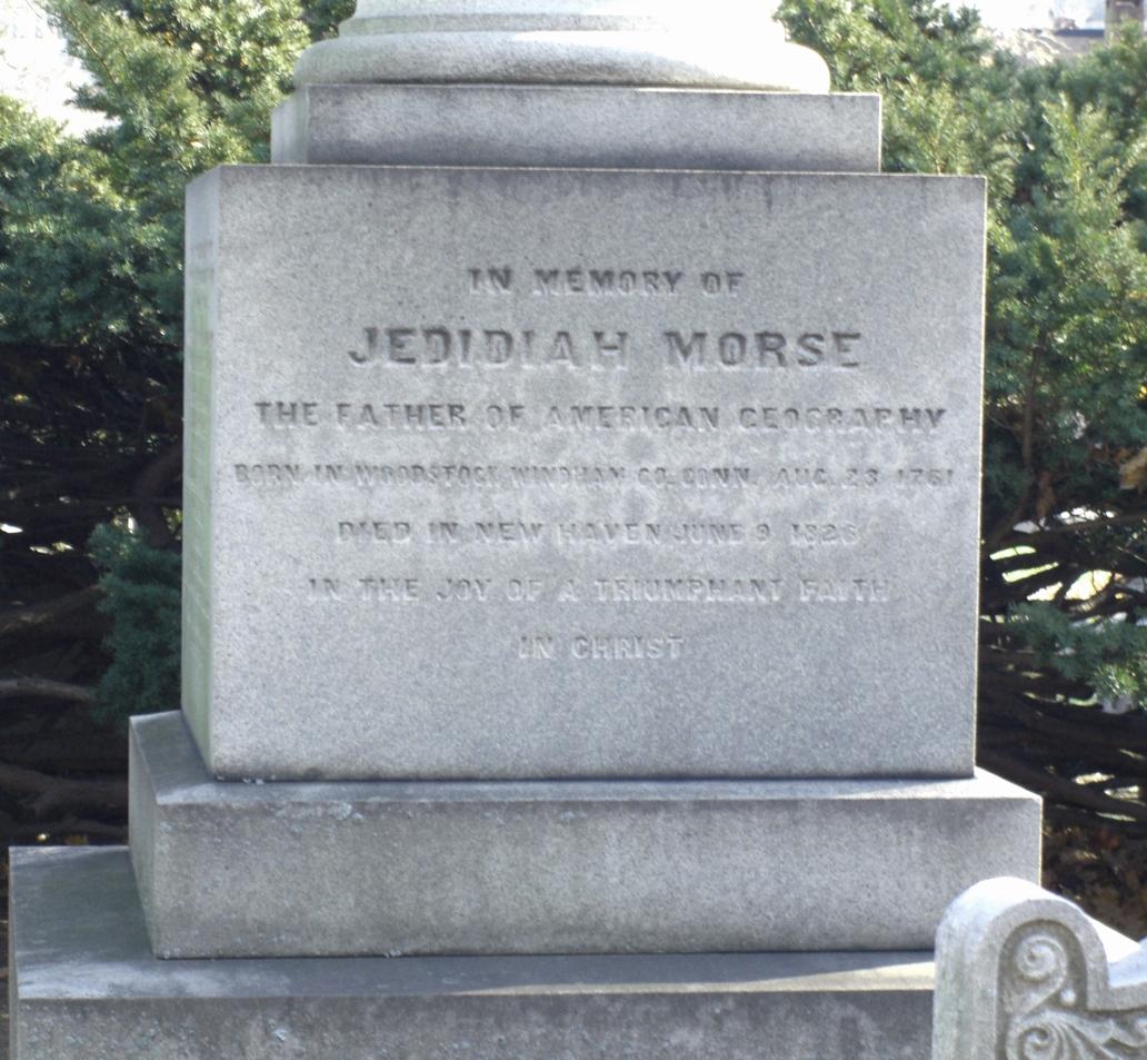 Jedidiah Morse's gravestone at the Grove Street Cemetery in New Haven. (Kinu Panda/CC BY-SA 3.0)