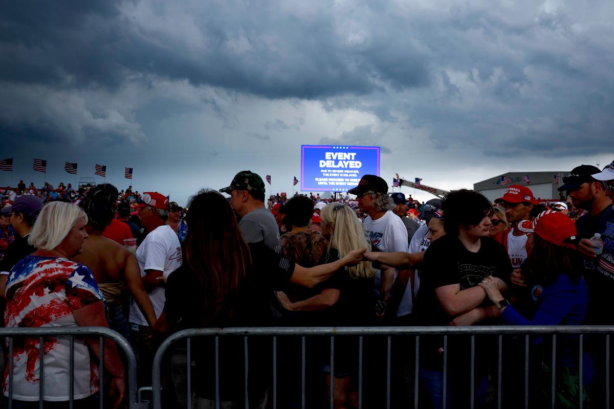 Trump Rally in North Carolina Called Off Due to Thunderstorm