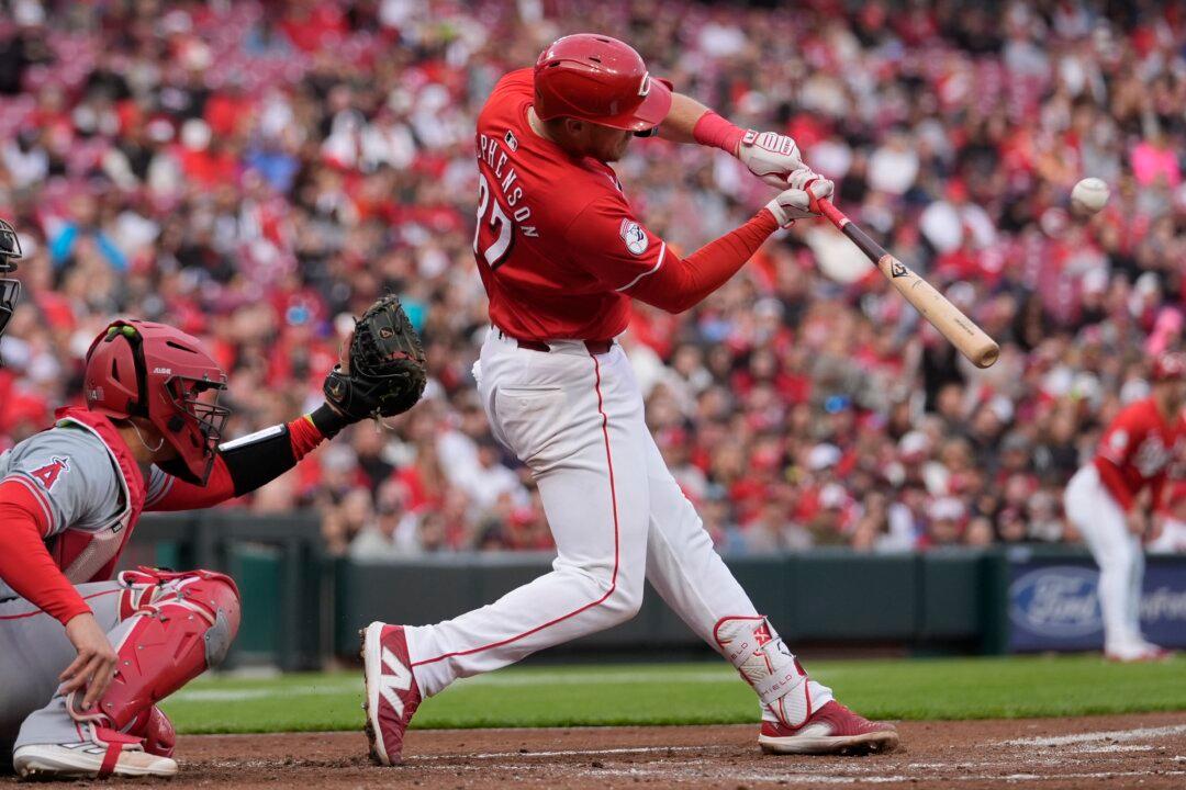 Stephenson Hits 1st Career Grand Slam, Fairchild Drives in 2 as the Reds Beat the Angels 7–5