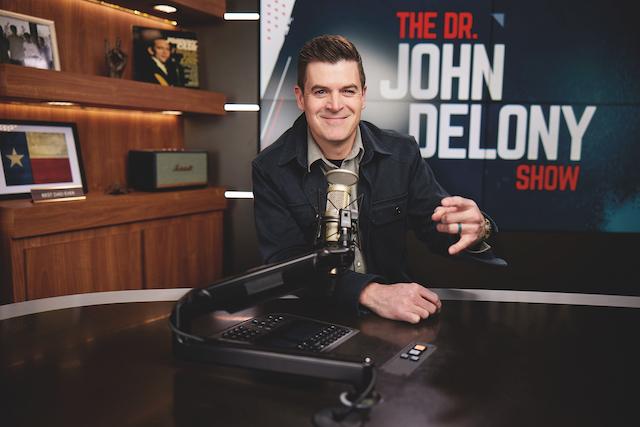 On his show, Mr. Delony takes calls from listeners and gives them the advice they need. (Courtesy of John Delony)