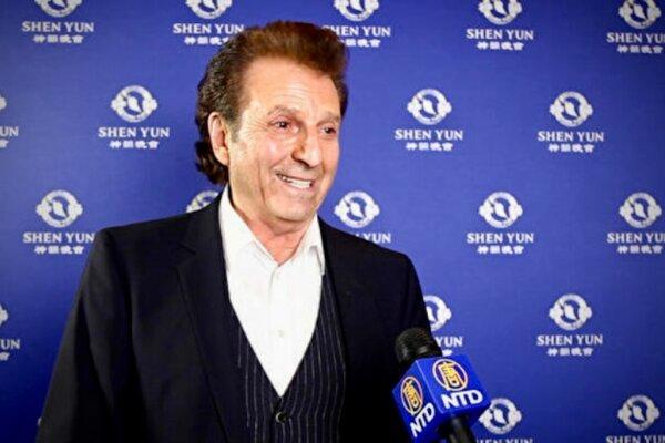 Bo Katzman at the Shen Yun Performing Arts performance at Musical Theater Basel on March 23, 2024. (NTD)