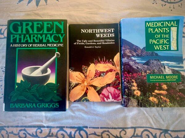 Herb books. (Helen Billings/The Epoch Times)