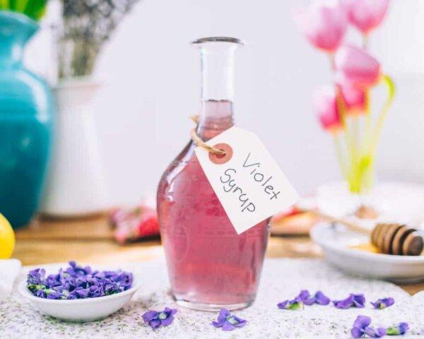 Violet syrup. (Courtesy of Kami McBride)