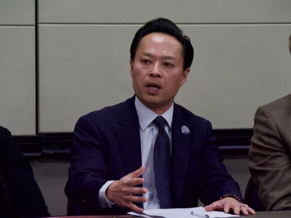 Thien Ho, Sacramento County district attorney, speaks at a Proposition 47 panel discussion in Sacramento, Calif., on April 24, 2024. (Travis Gillmore/The Epoch Times)