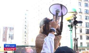 Hostage Support Group Protests at Columbia University