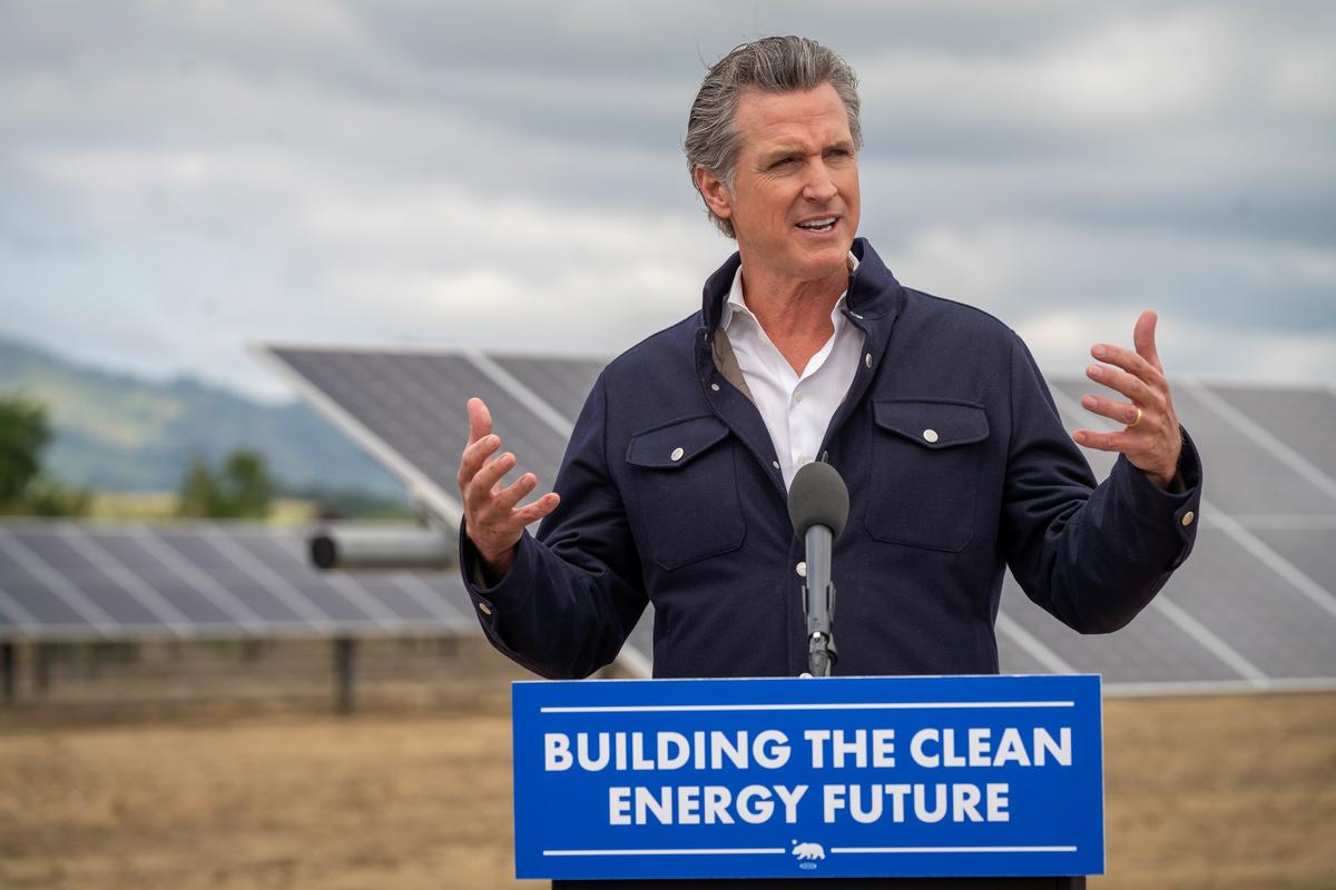 Newsom Touts Battery Storage Progress as California Moves Toward Full Electric Reliance
