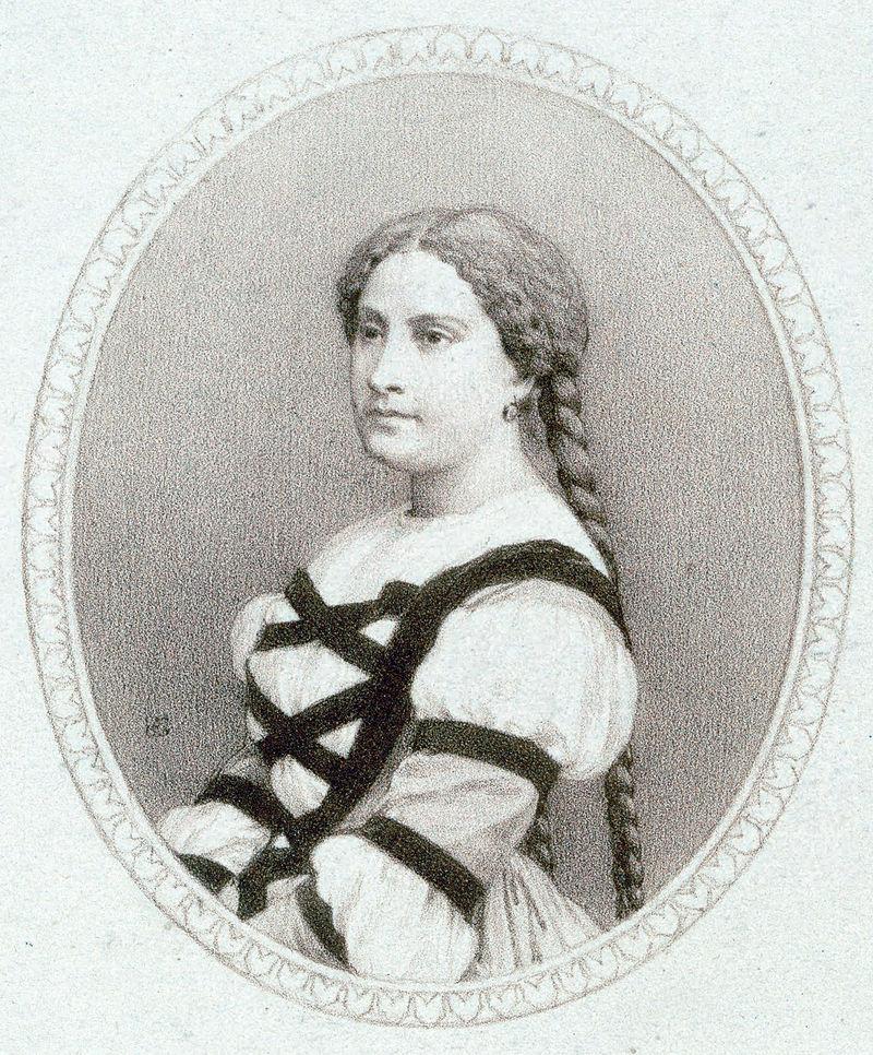 Marie Miolan-Carvalho as Marguerite, 1860, in Gounod’s “Faust.” (Public Domain)