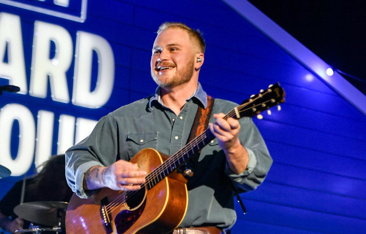 Zach Bryan performs at The Cosmopolitan of Las Vegas on Feb. 9, 2024. (Mindy Small/Getty Images)