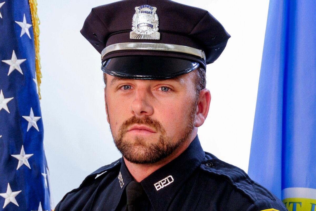 Officer John O'Keefe of Canton, Mass. (Boston Police Department via AP)