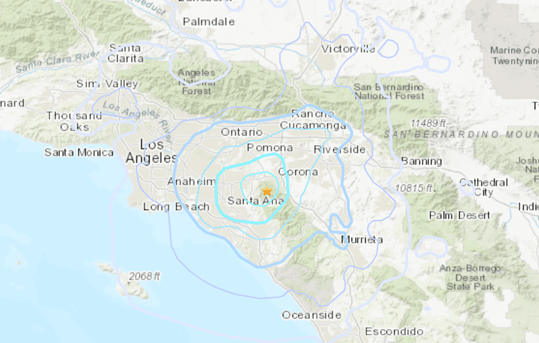 4.1 Magnitude Earthquake Near Corona Rattles SoCal