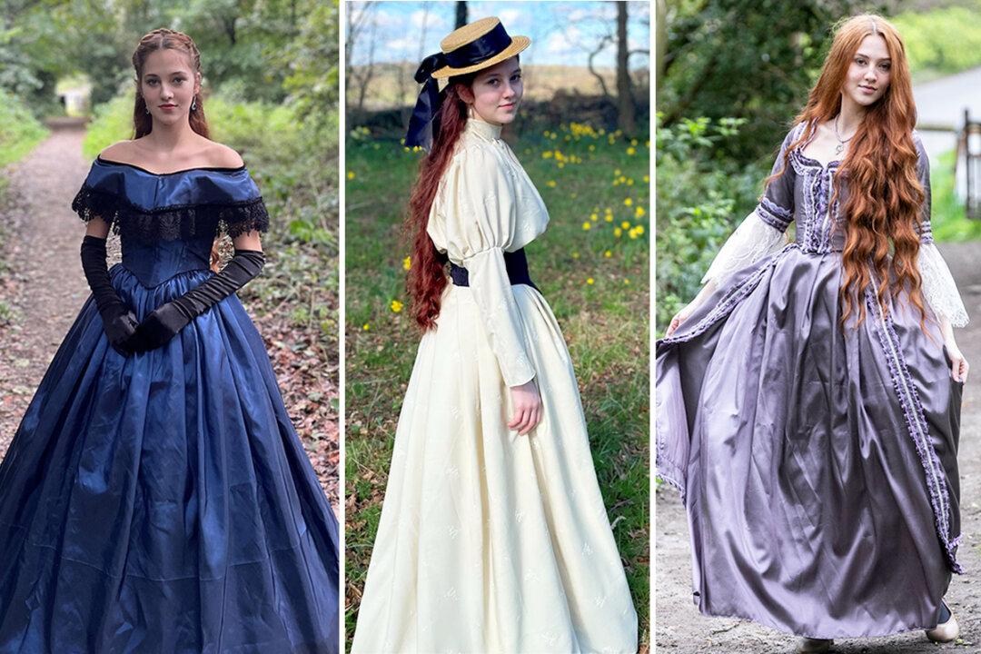 Regency-Era Fashion-Obsessed Teen Has Sewed 300 Dresses From Reused Material—and They’re Incredible