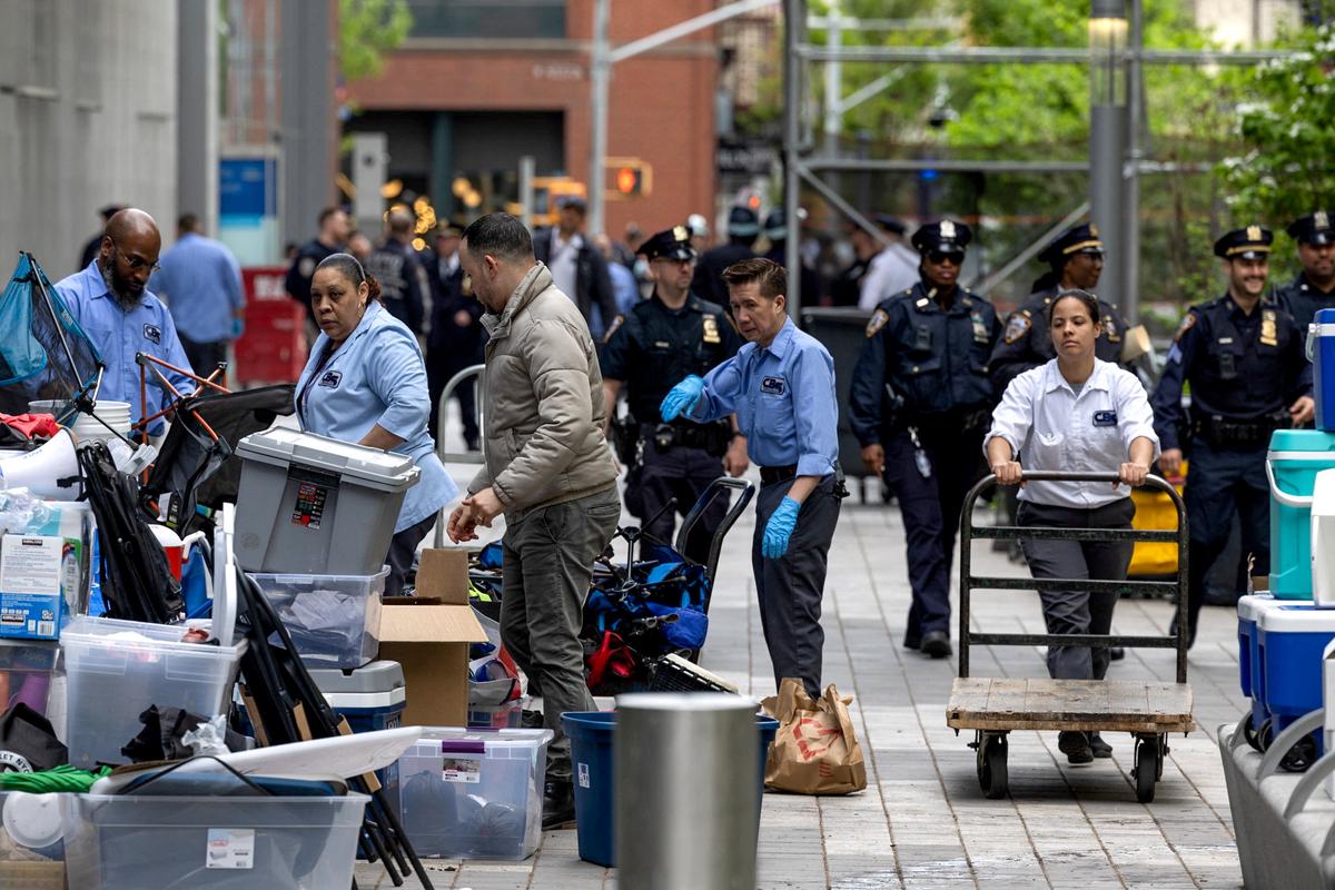 NYPD Officers Clear Pro-Palestinian Encampments at NYU, the New School as Campus Protests Continue