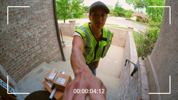 A doorbell camera lets you see who is at the door; cameras with audio allow you to talk to them too, whether you are at home or many miles away. (RichLegg/E+/Getty Images)